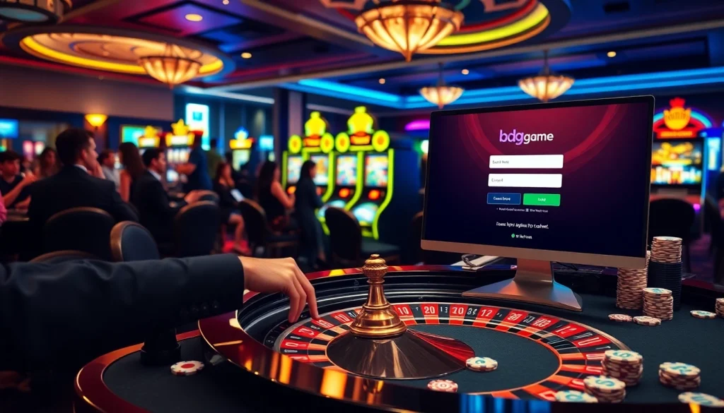 Discover the excitement of casino gaming with bdg game login as players engage at the roulette table, embodying thrill and opportunity.